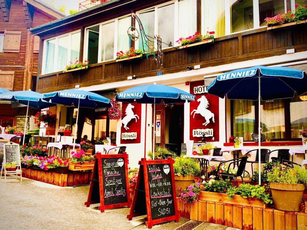 Weisses Roessli Hotel Leukerbad Exterior photo